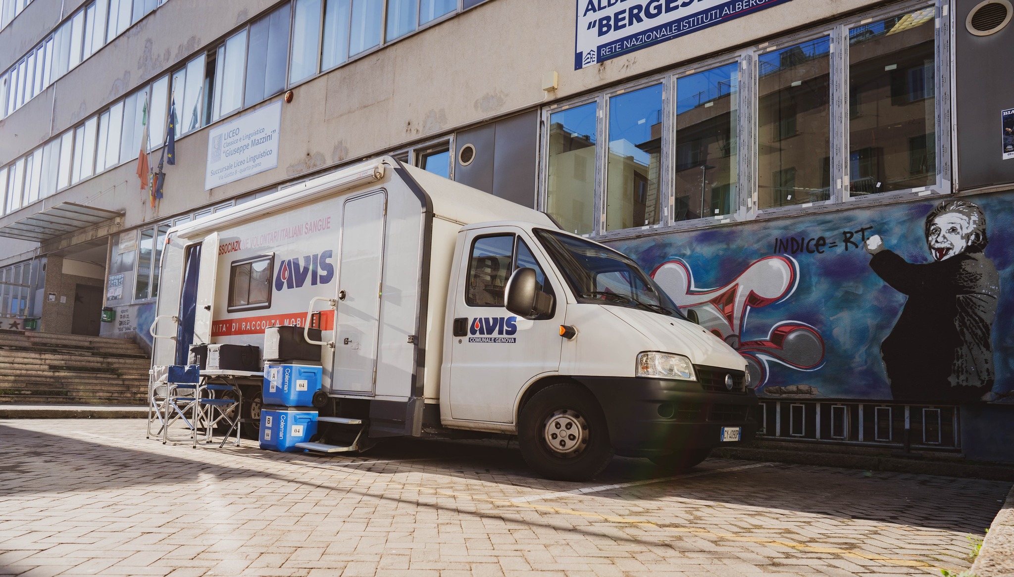 avis comunale genova autoemoteca donazione scuole Genova