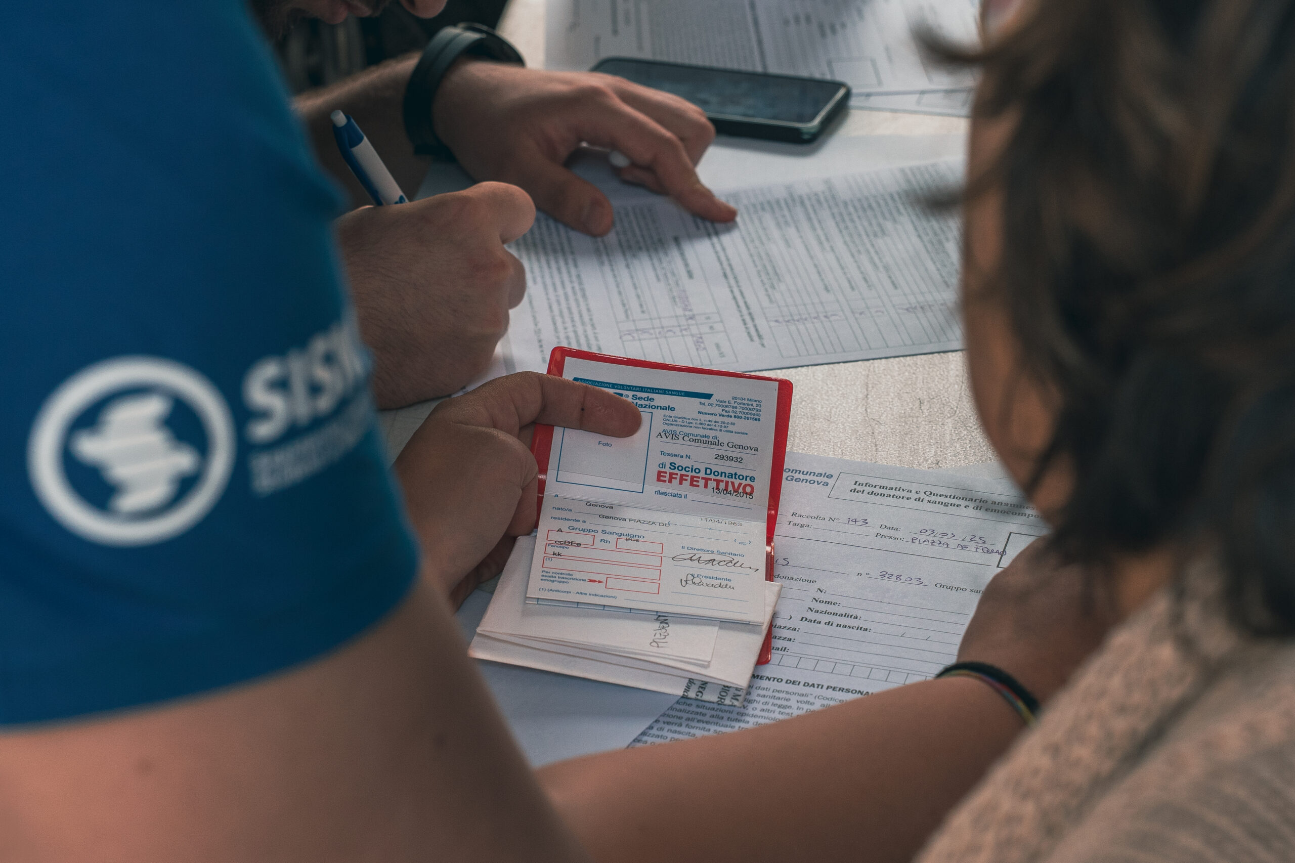 avis comunale genova tessera donatore in donazione avis